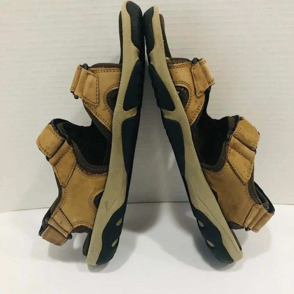 Rockport Vicuna Walking Sandals Men's 7.5 K55400 Heel Strap Dark Beige